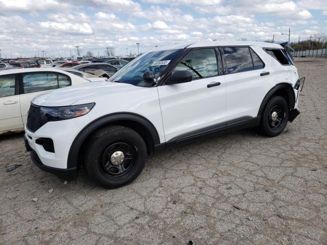 1FM5K8AB0MGA42482 - 2021 FORD EXPLORER POLICE INTERCEPTOR WHITE photo 1