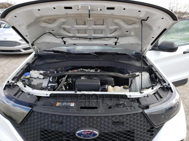 1FM5K8AB0MGA42482 - 2021 FORD EXPLORER POLICE INTERCEPTOR WHITE photo 11