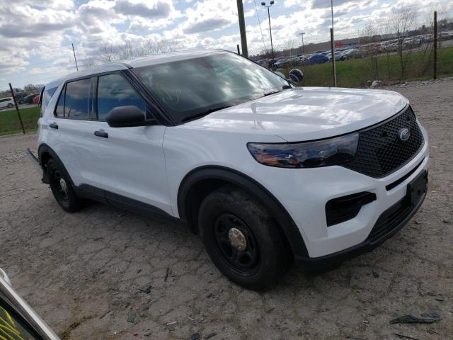 1FM5K8AB0MGA42482 - 2021 FORD EXPLORER POLICE INTERCEPTOR WHITE photo 4