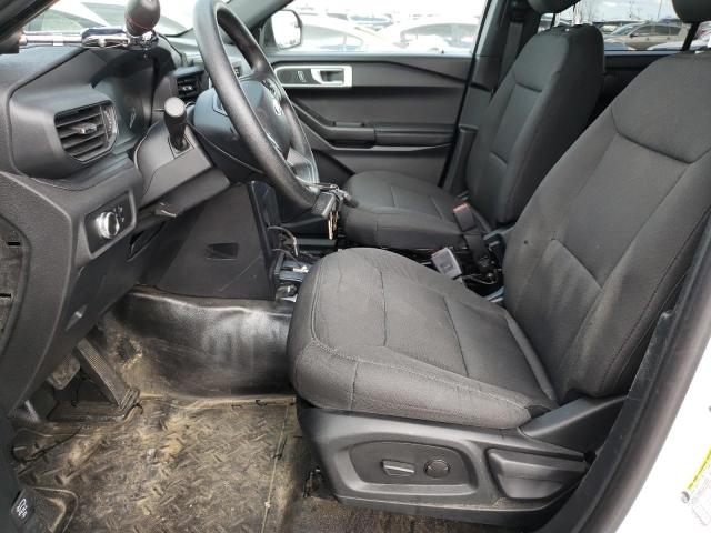 1FM5K8AB0MGA42482 - 2021 FORD EXPLORER POLICE INTERCEPTOR WHITE photo 7