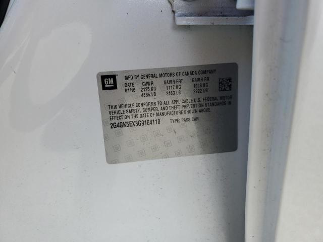 2G4GK5EX3G9164110 - 2016 BUICK REGAL 白色 照片 12