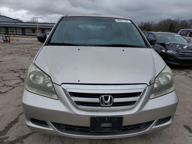 5FNRL38217B106989 - 2007 HONDA ODYSSEY LX SILVER photo 5