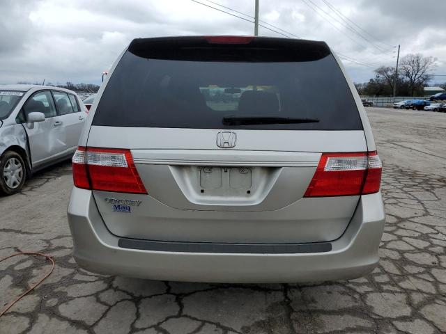 5FNRL38217B106989 - 2007 HONDA ODYSSEY LX SILVER photo 6