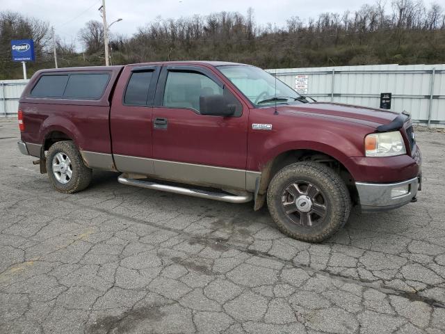 1FTRX14W84NA82611 - 2004 FORD F150 MAROON photo 4