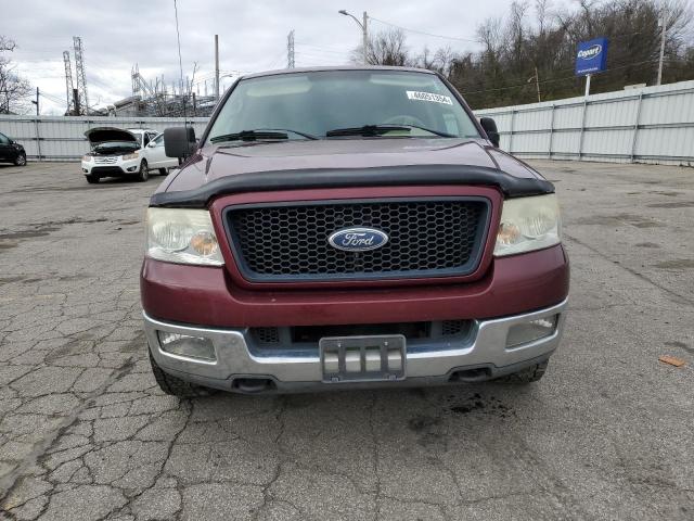 1FTRX14W84NA82611 - 2004 FORD F150 MAROON photo 5