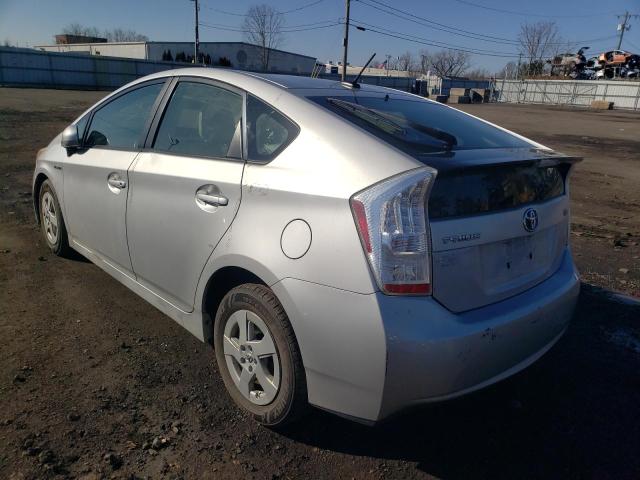 JTDKN3DU5A0021422 - 2010 TOYOTA PRIUS SILVER photo 2