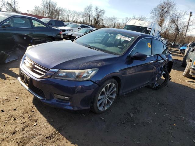 1HGCR2F54EA044197 - 2014 HONDA ACCORD SPORT BLUE photo 1