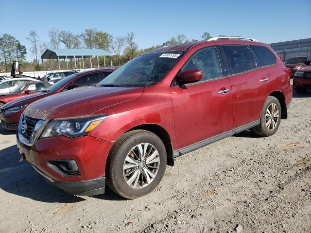 5N1DR2MMXHC644322 - 2017 NISSAN PATHFINDER S MAROON photo 1