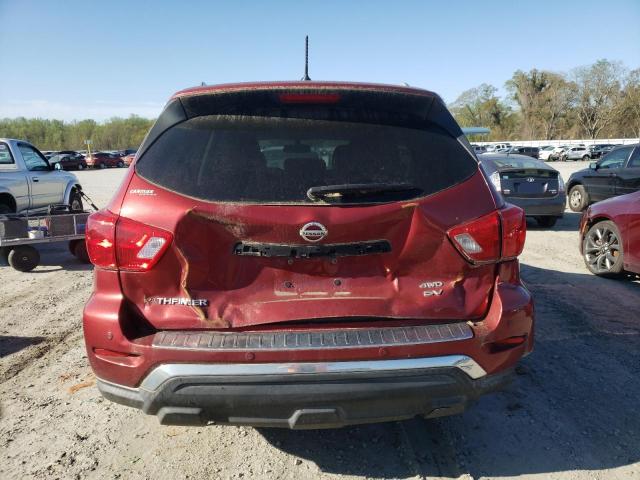 5N1DR2MMXHC644322 - 2017 NISSAN PATHFINDER S MAROON photo 6