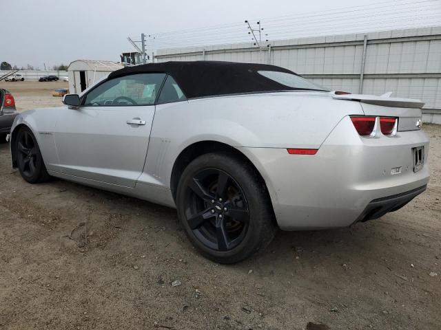 2G1FB3DD1B9194462 - 2011 CHEVROLET CAMARO LT SILVER photo 2