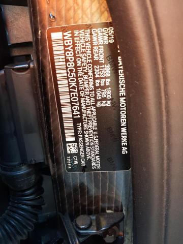 WBY8P8C50K7E07641 - 2019 BMW I3 S REX BLUE photo 13