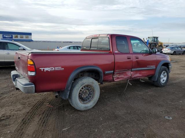 5TBBT4418YS071393 - 2000 TOYOTA TUNDRA ACCESS CAB MAROON photo 3