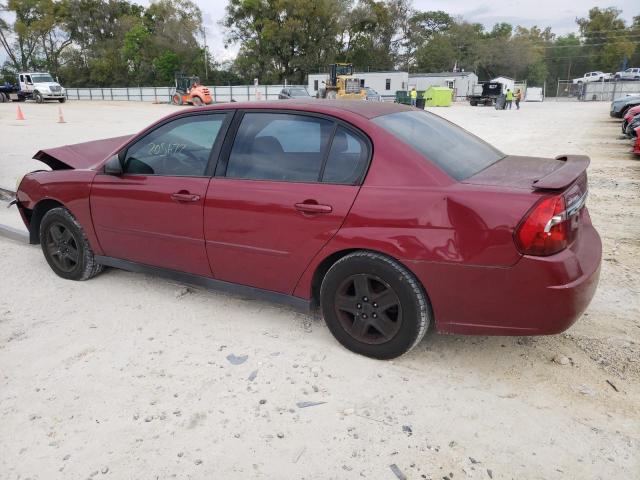 1G1ZT52805F141971 - 2005 CHEVROLET MALIBU LS BURGUNDY photo 2