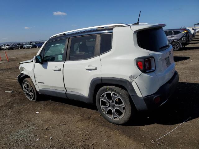 ZACCJADB7JPH79209 - 2018 JEEP RENEGADE LIMITED WHITE photo 2