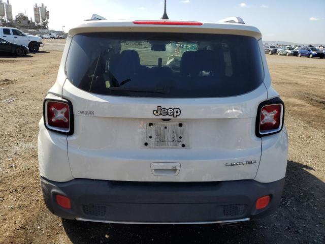 ZACCJADB7JPH79209 - 2018 JEEP RENEGADE LIMITED WHITE photo 6