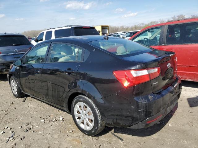 KNADM4A38D6252567 - 2013 KIA RIO LX BLACK photo 2