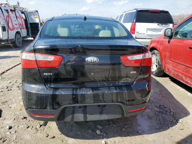 KNADM4A38D6252567 - 2013 KIA RIO LX BLACK photo 6