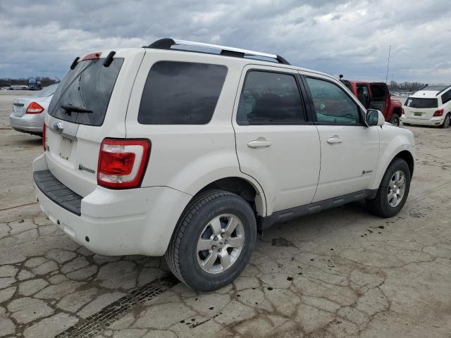 1FMCU49369KA66586 - 2009 FORD ESCAPE HYBRID WHITE photo 3