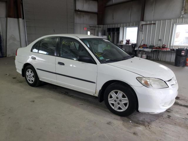 1HGES163X4L007079 - 2004 HONDA CIVIC DX VP WHITE photo 4