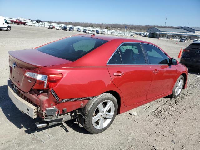 4T1BF1FK3DU693520 - 2013 TOYOTA CAMRY L RED photo 3