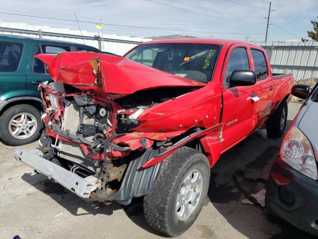 5TEMU52N77Z326884 - 2007 TOYOTA TACOMA DOUBLE CAB LONG BED RED photo 1