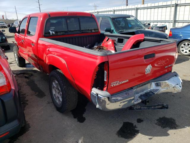 5TEMU52N77Z326884 - 2007 TOYOTA TACOMA DOUBLE CAB LONG BED RED photo 2