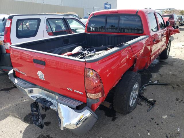 5TEMU52N77Z326884 - 2007 TOYOTA TACOMA DOUBLE CAB LONG BED RED photo 3