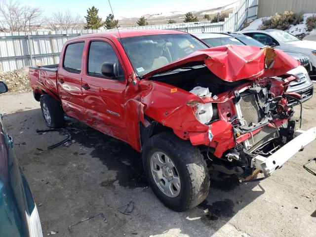 5TEMU52N77Z326884 - 2007 TOYOTA TACOMA DOUBLE CAB LONG BED RED photo 4