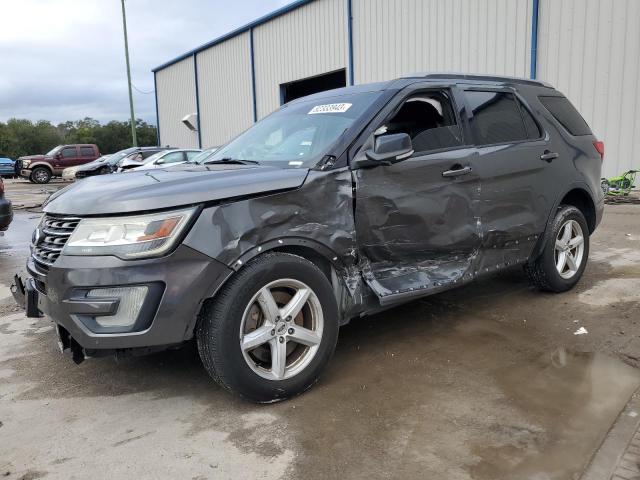 1FM5K8DH6GGC80342 - 2016 FORD EXPLORER XLT GRAY photo 1