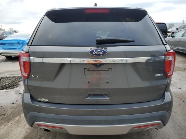 1FM5K8DH6GGC80342 - 2016 FORD EXPLORER XLT GRAY photo 6