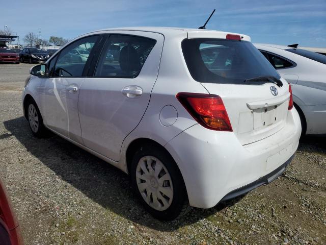 VNKKTUD39FA046481 - 2015 TOYOTA YARIS WHITE photo 2