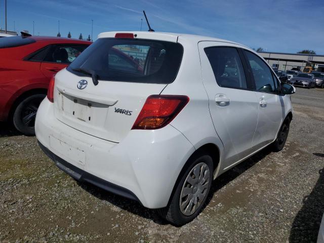 VNKKTUD39FA046481 - 2015 TOYOTA YARIS WHITE photo 3