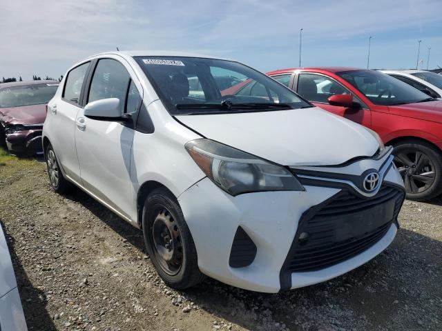 VNKKTUD39FA046481 - 2015 TOYOTA YARIS WHITE photo 4