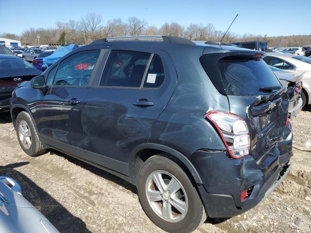 KL7CJLSM2MB362513 - 2021 CHEVROLET TRAX 1LT CHARCOAL photo 2