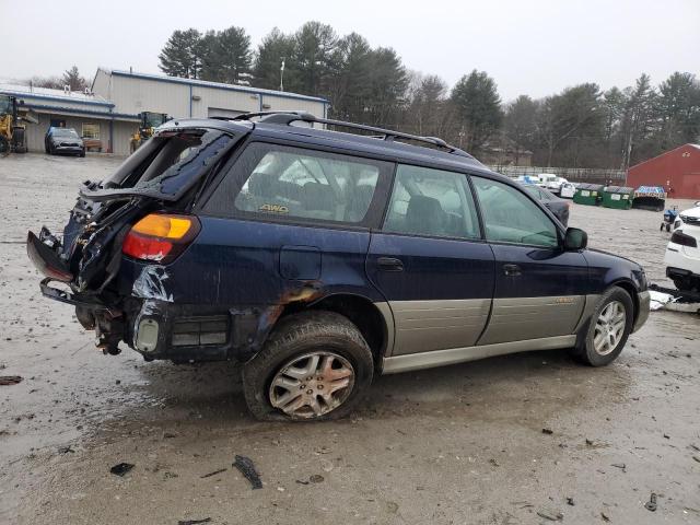 4S3BH675537632719 - 2003 SUBARU LEGACY OUTBACK AWP BLUE photo 3