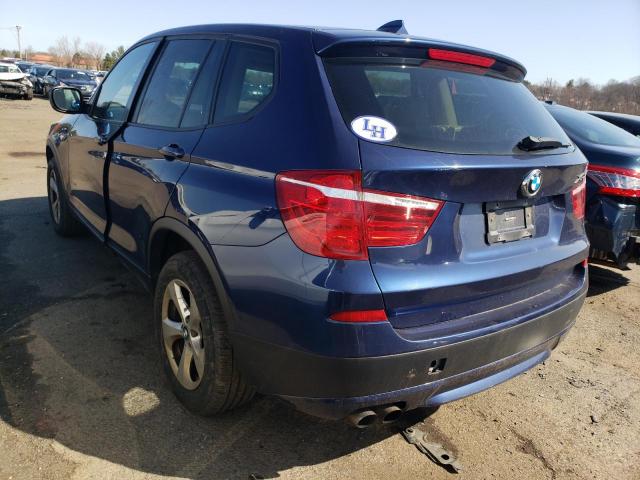 5UXWX5C54BL700906 - 2011 BMW X3 XDRIVE28I BLUE photo 2