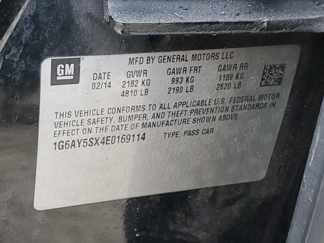 1G6AY5SX4E0169114 - 2014 CADILLAC CTS PERFORMANCE COLLECTION Черный фото 12