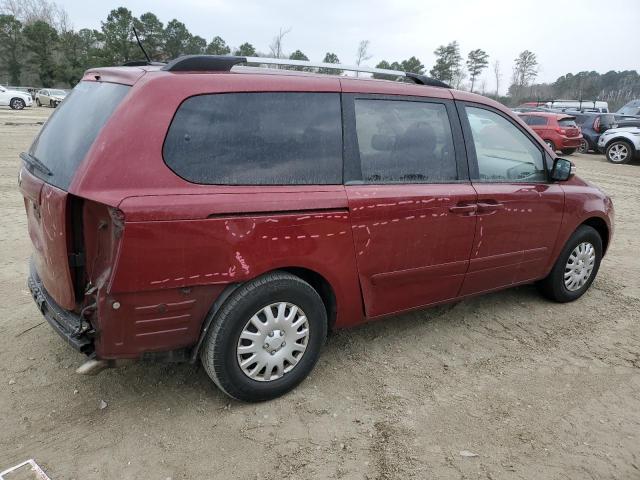 KNDMG4C72C6415965 - 2012 KIA SEDONA LX RED photo 3