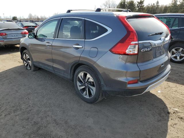 5J6RM4H9XFL803468 - 2015 HONDA CR-V TOURING GRAY photo 2