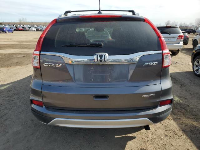 5J6RM4H9XFL803468 - 2015 HONDA CR-V TOURING GRAY photo 6