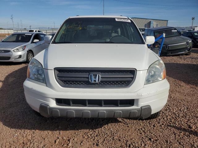 2HKYF18614H563938 - 2004 HONDA PILOT EXL WHITE photo 5