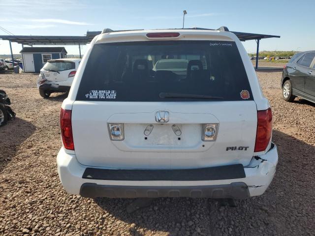 2HKYF18614H563938 - 2004 HONDA PILOT EXL WHITE photo 6