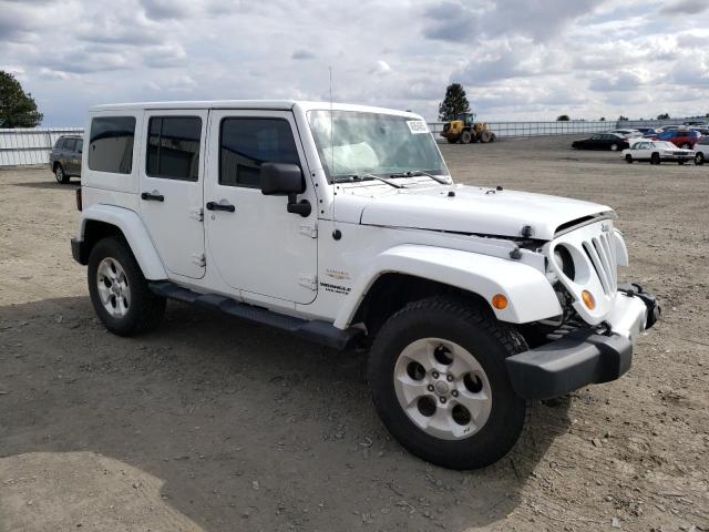 1C4BJWEG1DL598859 - 2013 JEEP WRANGLER U SAHARA WHITE photo 4