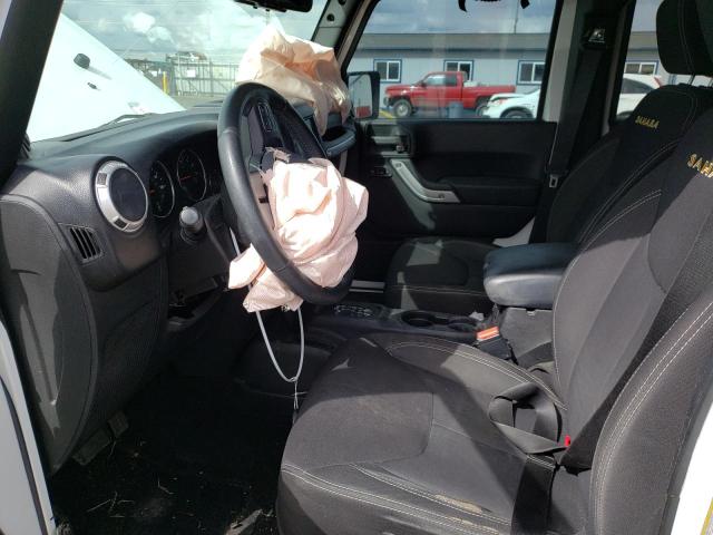 1C4BJWEG1DL598859 - 2013 JEEP WRANGLER U SAHARA WHITE photo 7