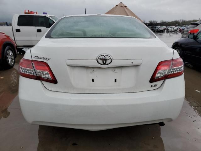 4T1BF3EK6AU552322 - 2010 TOYOTA CAMRY BASE WHITE photo 6