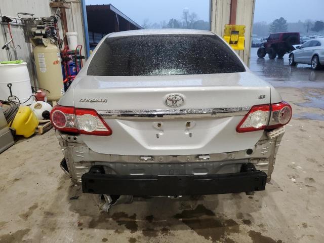 5YFBU4EE0DP146399 - 2013 TOYOTA COROLLA BASE SILVER photo 6