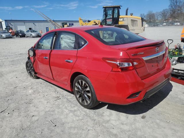 3N1AB7AP1KY309510 - 2019 NISSAN SENTRA S RED photo 2