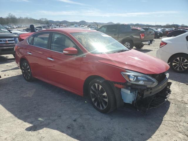 3N1AB7AP1KY309510 - 2019 NISSAN SENTRA S RED photo 4