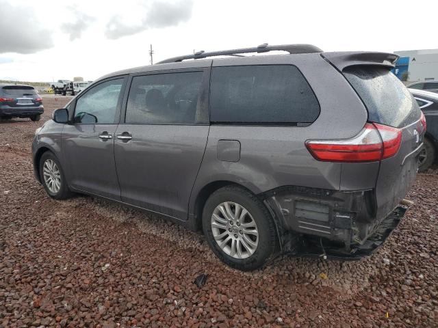 5TDYK3DC4FS550004 - 2015 TOYOTA SIENNA XLE CHARCOAL photo 2