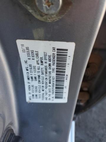 1HGCR2F8XGA161621 - 2016 HONDA ACCORD EXL SILVER photo 12